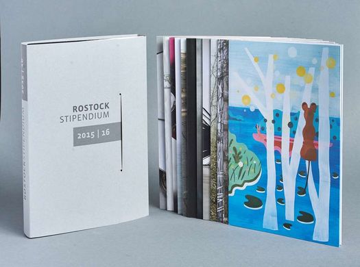 RostockStipendium 2015 / 2016 Katalog, sichtbares Motiv von Ulrike Steinke. Foto: Thomas Häntzschel / nordlicht
