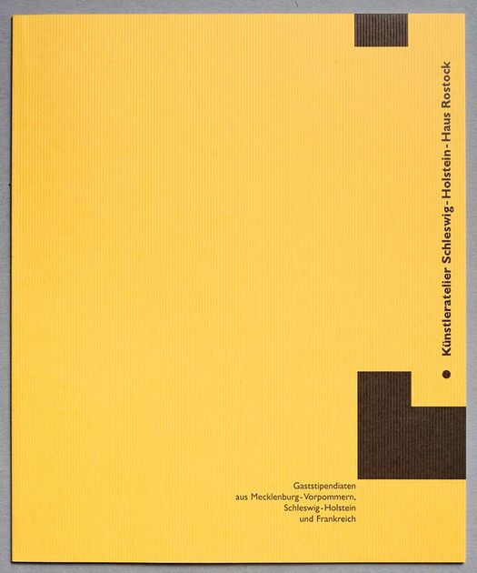 Katalog RostockStipendium 1999, Foto Thomas Häntzschel / nordlicht